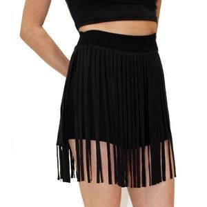 Black Fringe shorts size medium Rodeo NFR ready